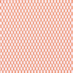 orange mesh stof