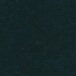 blågrønt meleret patchworkstof med batikprint