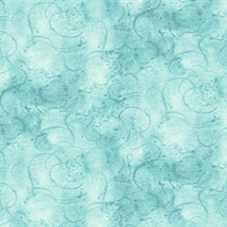 Forårsrulle 100cm -Turquoise swirl 