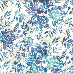 Batikstof - Wild flowers - Splash