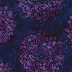 Batikstof - Dahlia - Agate