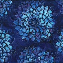 Batikstof - Dahlia - Julie