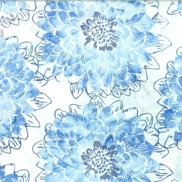 Batikstof - Dahlia - H2O