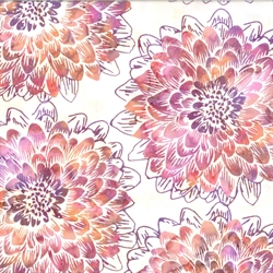 Batikstof - Dahlia - Orchid